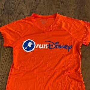 Orange goofy runDisney shirt